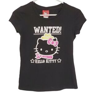 K1183 * Hello Kitty Girls Wanted Cowgirl Sleepwear Top Black Size Unkown